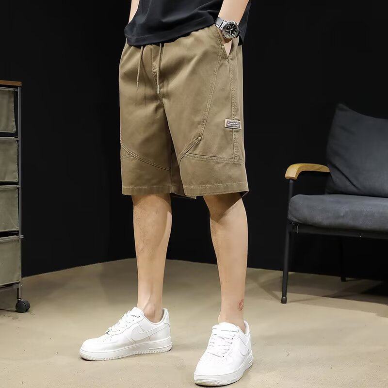 日系大码纯棉工装短裤男潮牌夏季宽松直筒休闲裤加肥加大五分裤子,男装,休闲裤,淘宝优惠券,粉丝福利购,淘宝优惠卷