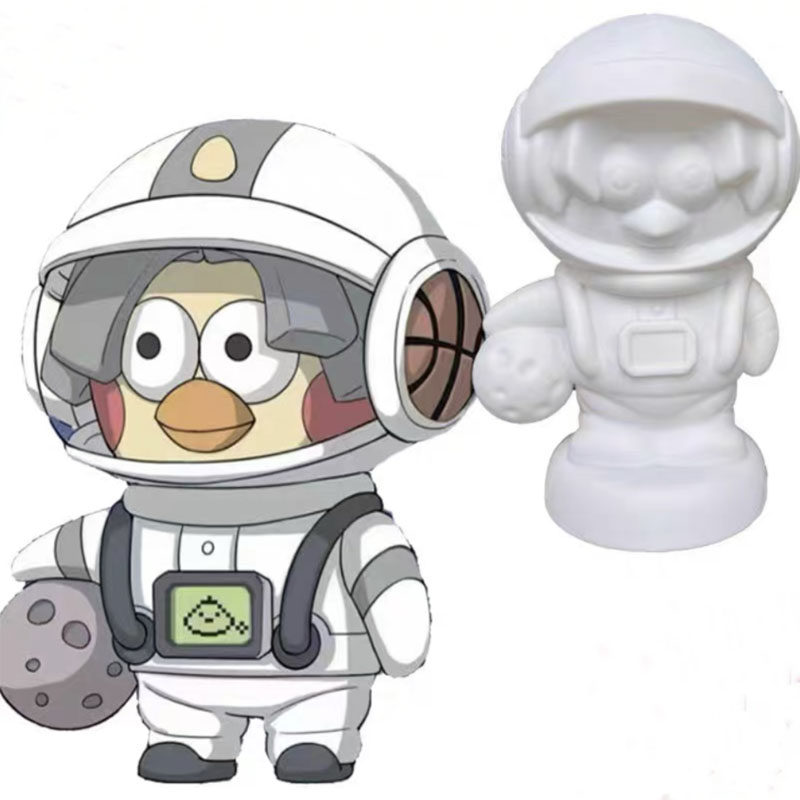 20cm高12cm宽太空鸡太美石膏娃娃模具新款彩绘填色工艺品模具制作