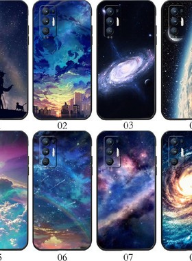 星空ins冷淡风 适用 OPPO Reno4 Pro/K/5 Z/6+/A52/A32/A93/A55/A95/A93s/A11s/A56/A55s/K9/K7x/Find手机壳