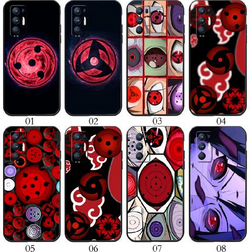 火影写轮眼 适用 iQOO Z6/5 SE/Neo 5S/Z5/Neo3/pro/Z3/Z1/U1/U1x/U3x/Z1x/小米10S/10至尊/realme x7手机壳