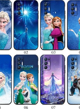 冰雪奇缘艾莎定制 适用 OPPO Reno4 Pro/K/5 Z/6+/A52/A32/A93/A55/A95/A93s/A11s/A56/A55s/K9/K7x/F手机壳