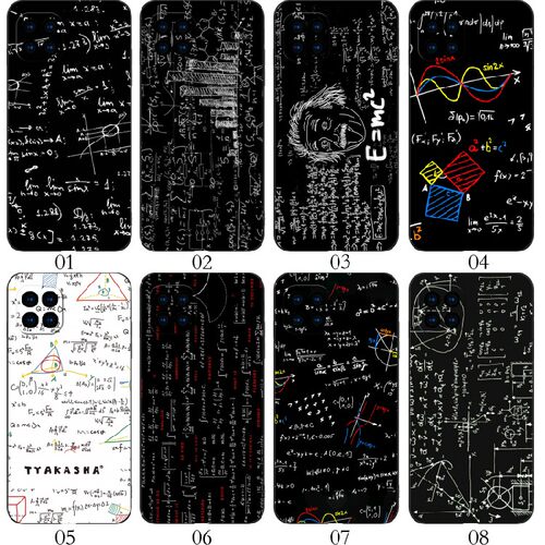 数学公式 适用 华为 nova8 SE/7i/6/红米Note 13/Pro+/K70/10A/9C/小米11/13/14/青春10/realme Q手机壳