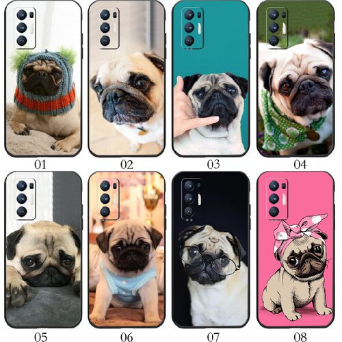 巴哥犬 适用 iQOO?Z6/5 SE/Neo 5S/Z5/Neo3/pro/Z3/Z1/U1/U1x/U3x/Z1x/小米10S/10至尊/realme x7手机壳