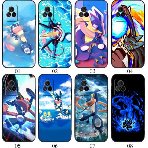 神奇宝贝甲贺忍蛙 适用vivo/X60 曲屏版/S9e/iQOO U3x/realme GT Neo3/GT2/一加 Ace/魅族 18X手机壳