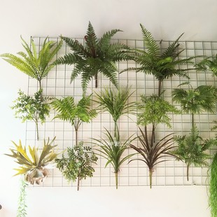 软胶仿真把束绿植波斯蕨类植物造景叶子蕨叶墙壁装 饰壁挂插花配材