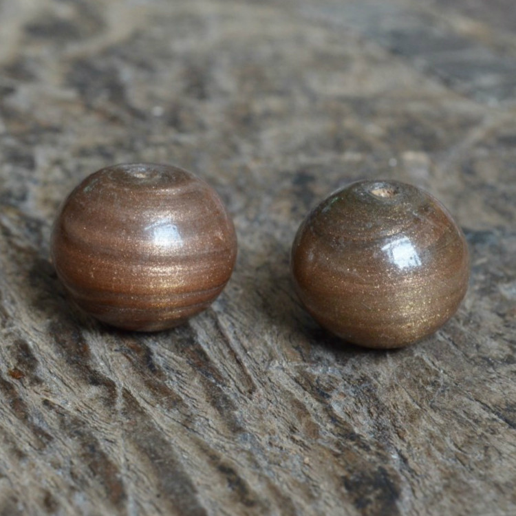 包老保真民国老金星金沙老DIY佛珠配件散珠子单颗18mm琉璃珠