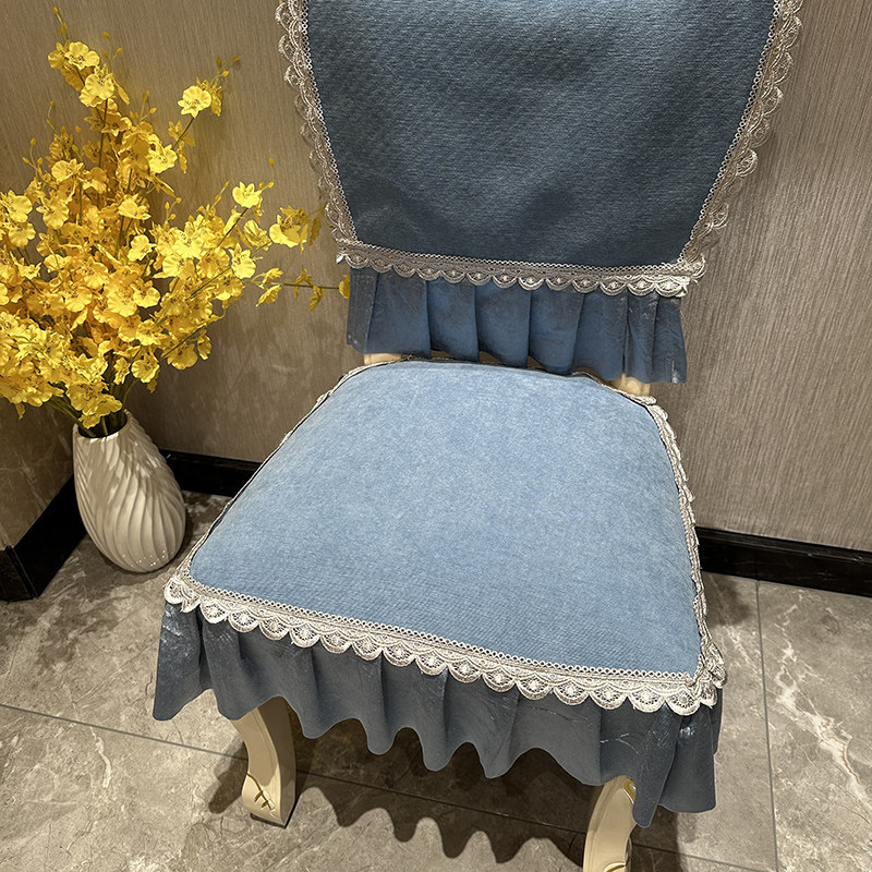 美式餐椅坐垫雪尼尔蕾丝提花茶室组合田园异形凳子椅子套罩定制,居家布艺,椅垫,淘宝优惠券,粉丝福利购,淘宝优惠卷