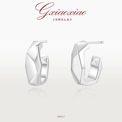 镀K金百搭不规则时尚气质耳环