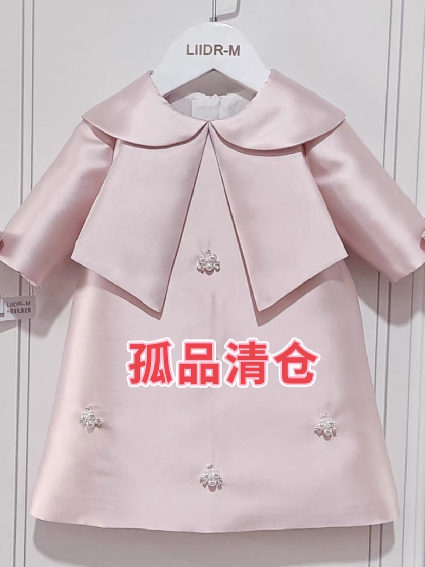 清仓童装公主裙女童连衣裙生日礼服婚纱表演裙走秀花童周岁蓬蓬裙