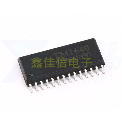 原装正品 贴片TM1640 SOP-28 8段×16位 LED数码管显示驱动IC芯片
