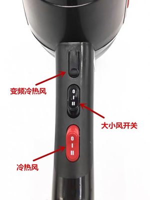 国宏风神8820电吹风机家用发Y廊大功率负离子不伤发发廊专用2300W