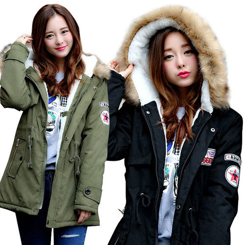 Winter Warm Parka Coat Ladies Casual Long Jacket 女棉衣外套