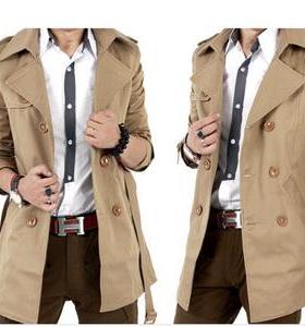 春季大码6xl男士200斤男人风衣外套Big yards men's trench coat