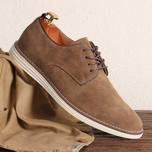 Men's Lace-Up Casual Shoes Retro Leather Sneakers 36-46男鞋
