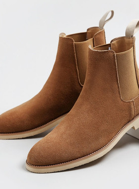 男真皮切尔西马丁靴Winter Elegant Chelsea Boots Men Cow Shoes