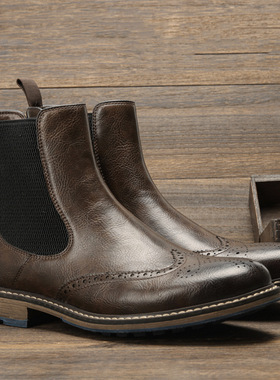 2023 Autumn Chelsea man short boots 切尔西男靴复古中帮短靴