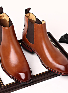 Men Chelsea boots autumn pointy booties 尖头透气切尔西男靴