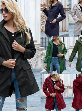 Hooded accept waist rainproof outdoor jackets 连帽防雨服外套