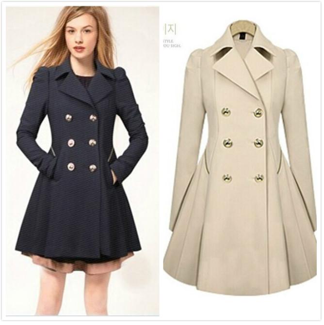 Autumn Coat For Women Winter Trench Coats Ladies Jackets 女 女装/女士精品 风衣 原图主图