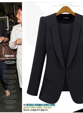 Autumn coat Lady suit Women jacket OL suit 2015 Black, blue