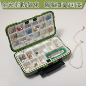密封首饰盒耳钉戒指项链收纳盒手饰防氧化耳环分格储物盒便携小型