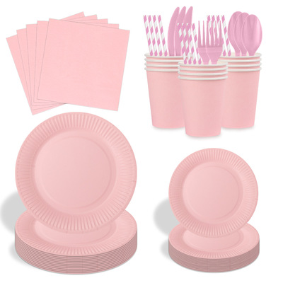 生日派对装扮用品纸盘纸杯Birthday Party Supplies Paper Plates