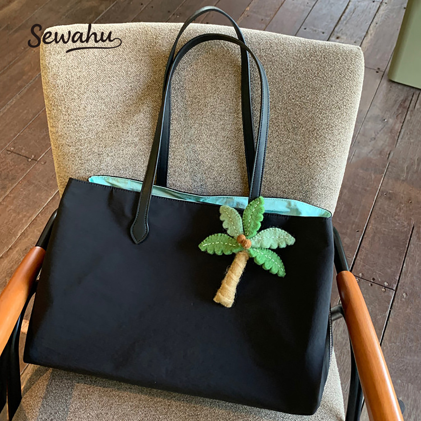 SEWAHU多隔层大容量通勤托特女包