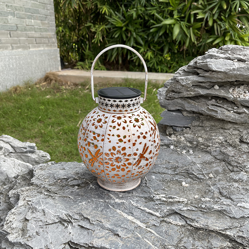 馨芒太阳能铁艺花园防水光影挂灯