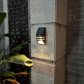 太阳能户外庭院灯不锈钢感应壁灯院子花园楼梯栏杆围墙防水照明灯