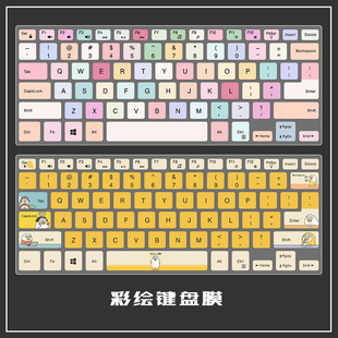笔记本键盘膜适用戴尔灵越INS14 5459电脑保护膜全覆盖卡通 5468