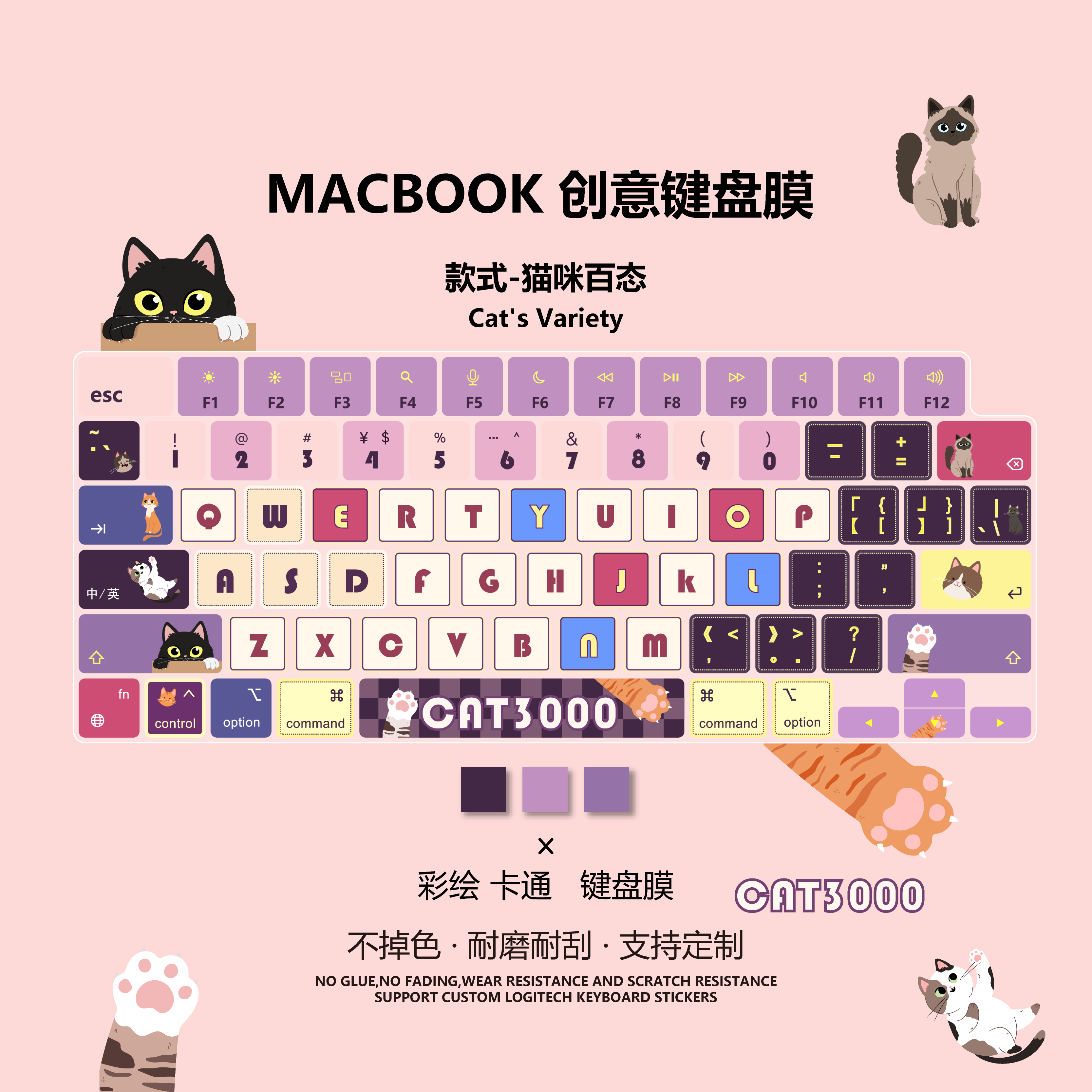 适用苹果MacBook新款笔记本键盘膜M5/M4/M3Pro14/15寸16寸防尘膜