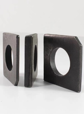 GB853工字钢用方斜垫片垫圈 发黑方斜平垫四方斜垫M6M8M20M24M30