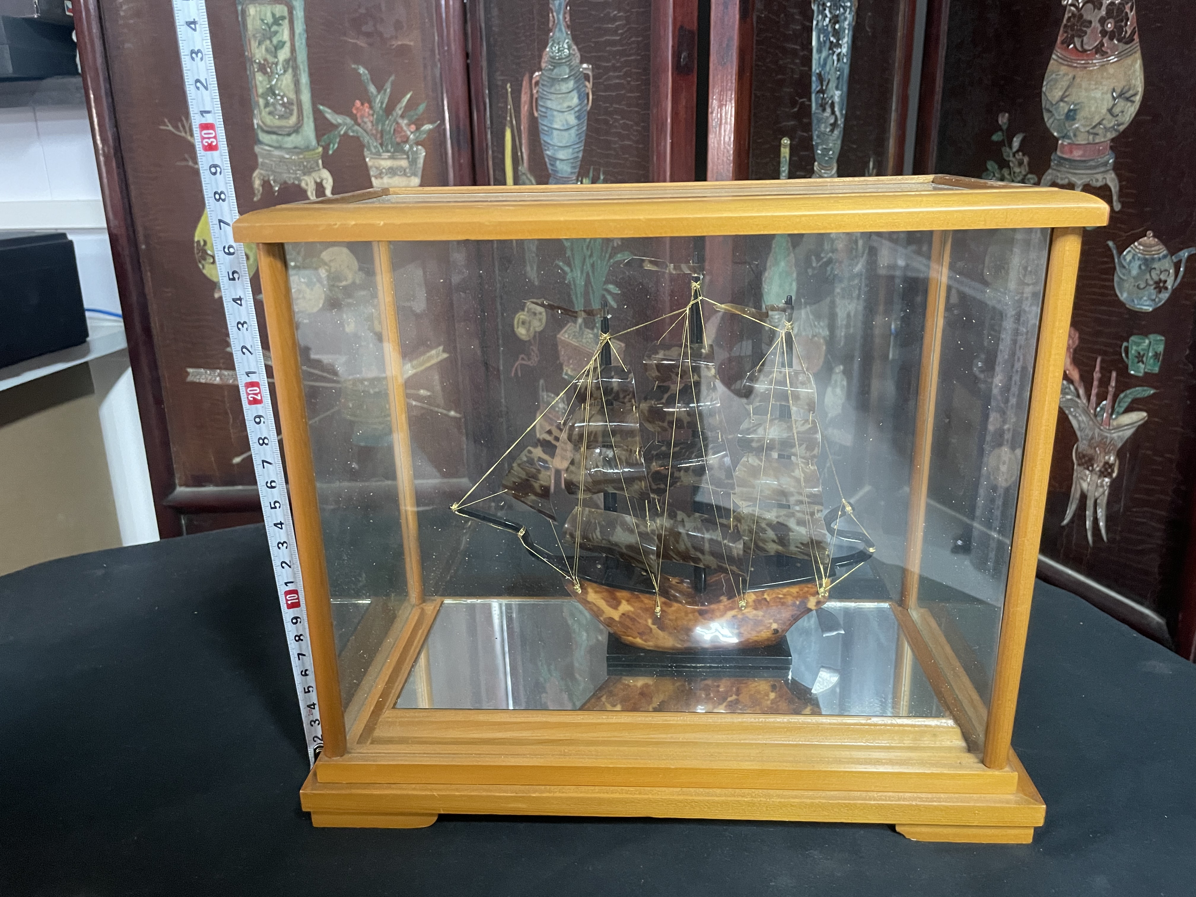 美洋阳海外日本回流一帆风顺帆船装饰摆件