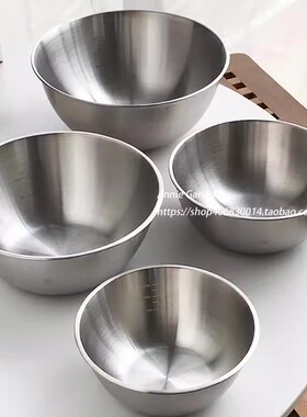 Annie Garden   304不锈钢盆子家用厨房打蛋洗菜和面盆烘焙搅拌盆