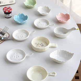 Annie Garden  日式可爱陶瓷蘸酱料碟立体卡通调料番茄酱醋芥茉碟