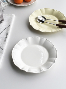 法式 大厂订单 ins陶瓷浮雕花餐具下午茶甜品蛋糕盘 Garden Annie