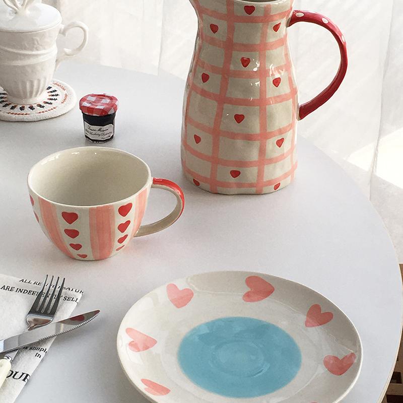 Garden复古高柄手绘冷水壶