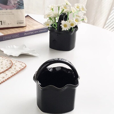 Annie Garden 外贸出口 法式轻奢陶瓷筷子筒勺子收纳盒厨房置物架