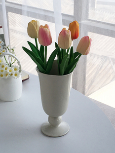 饰品玄关餐桌轻奢摆件花瓶 高脚铃铛设计花瓶家居装 Annie Garden