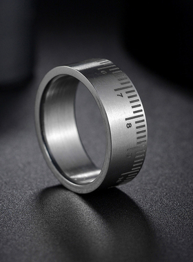 单身男生戒指钛钢高级