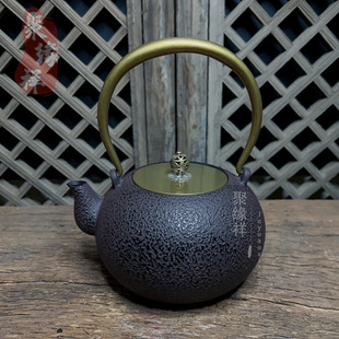 日本纯手工铸铁水壶围炉煮茶泡茶壶茶室家用电陶炉烧水壶明火可煮