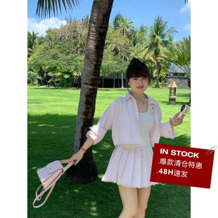 【现货】现货米米子微胖大码胖mm“女孩生命力”休闲条纹拼接