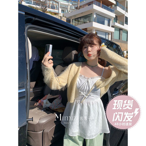 现货米米子微胖大码胖mm“少女情书”甜美风气质别致蕾丝内搭吊带