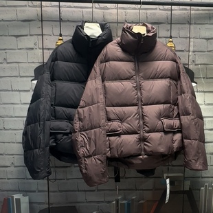 牌子的宽松大码女装泡芙羽绒服立领大码170斤可穿大码外套羽绒A73