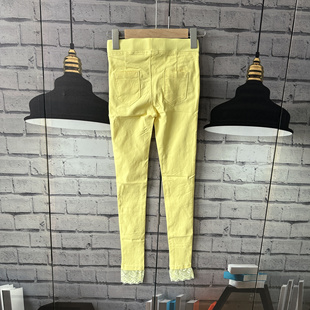 70臀围62 铅笔裤 长89小个子高弹力小脚裤 D812 裤 腰围60