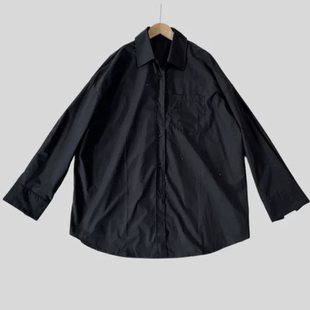 外搭春夏季 170斤可穿大码 女装 贴钻衬衫 女A934 黑色大码 时尚 衬衫