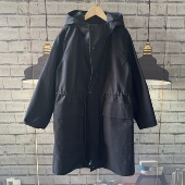 高品质秋冬户外连帽大码 中长款 三防冲锋衣风衣加厚连帽女D512