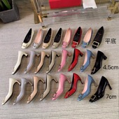 网红漆皮中跟方头浅口舒适优雅婚鞋 2025新款 粗跟方扣单鞋 百搭工作