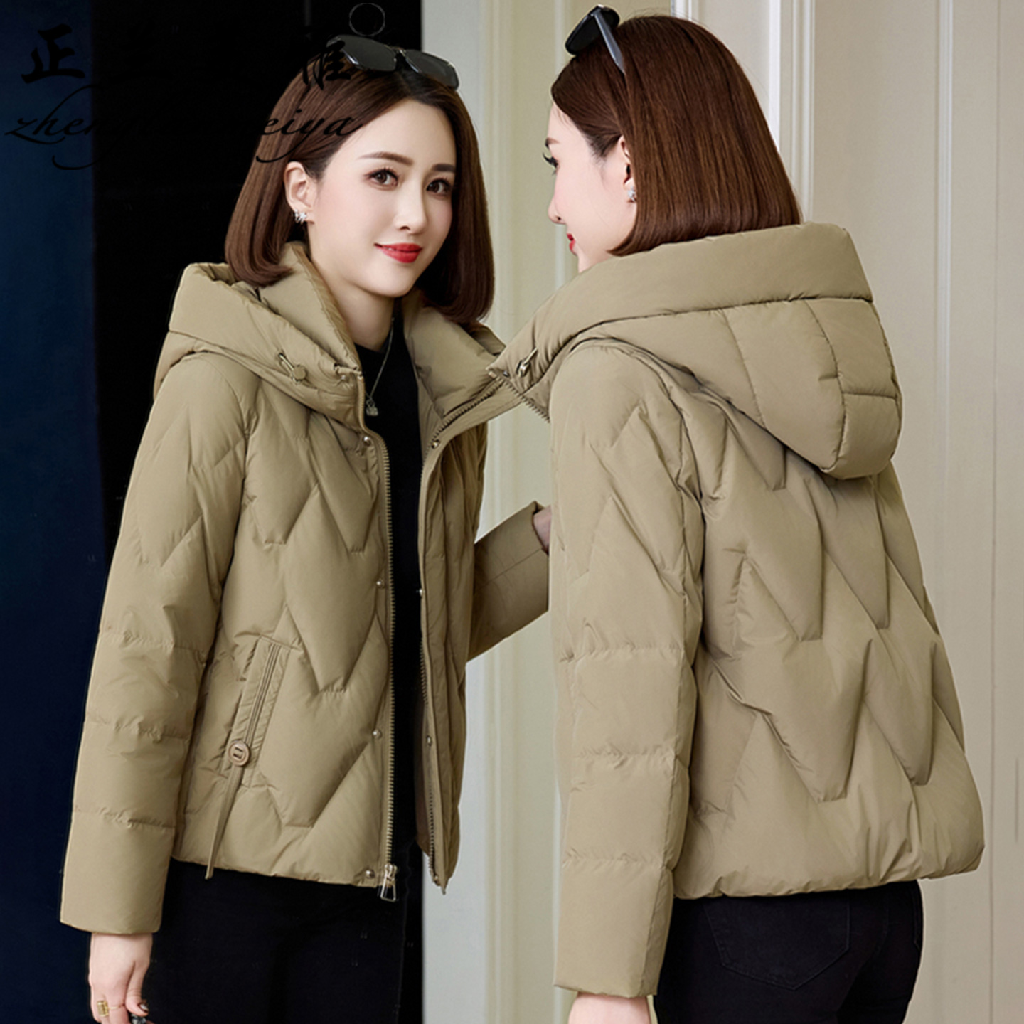 中年妈妈不臃肿轻薄款羽绒服外套