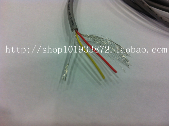 UL2547AWM 24AWG 2C 镀锡铜缠绕屏蔽线 2芯1地 信号线 305米/卷